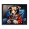 Stupell Industries Game Master Dog Floating Frame, design by Shawna Stewart